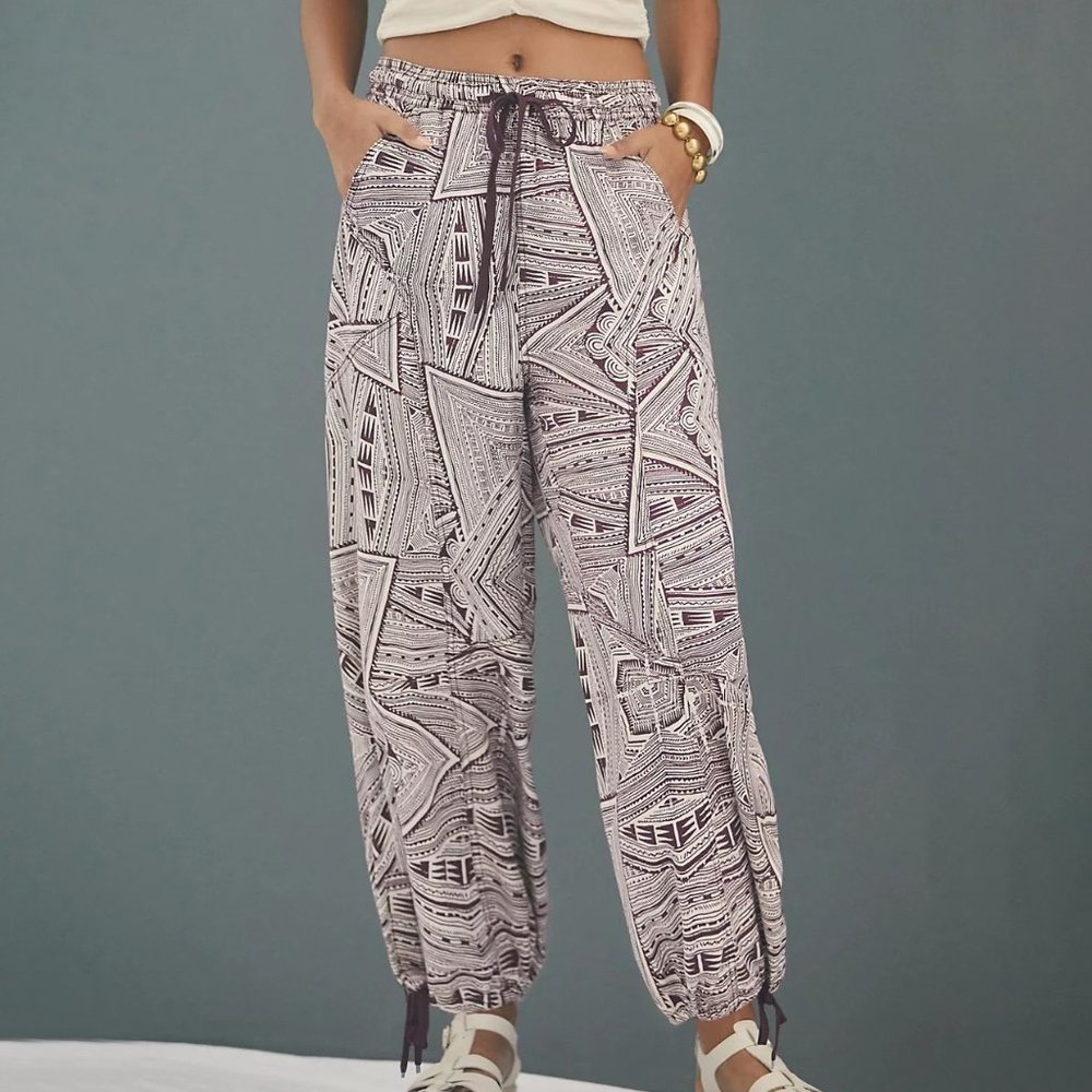 HTF Anthropologie Printed Harem Pants